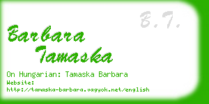barbara tamaska business card